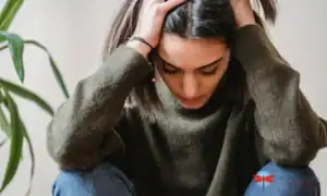 woman feeling shock